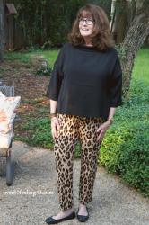 Chico's Fall Fashion for Women over 50: Sassy Leopard Pants