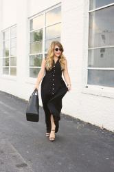 Button Down Maxi Dress