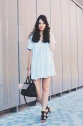 baby blue girl / how to : get back to school-work with a summer dress