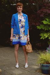 Wardrobe Malfunction | Clinging Fabrics | Blue Floral Dress 