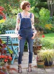 Styling Dungarees, over 40 | Denim, Florals and Buckle Heels.