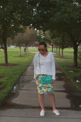 Thursday Mixer--Floral Pencil Skirt