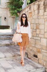 Suede Wrap Skirt