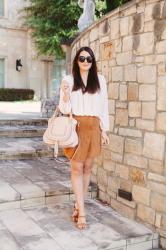 Suede Wrap Skirt