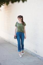 Fringe Hem Jeans + Linkup