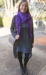 Chambray and Stripes: Dress and Maxi Skirt with Rebecca Minkoff Love Bag
