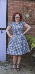 Gingham shirtdress