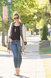 Oversized Fringe Cardigan | Monday Mode