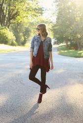 What I Wore | Red Red Wine