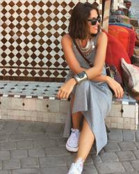 MARRAKECH: MIDI DRESS GREY 