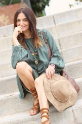 Blusa militar de estilo boho