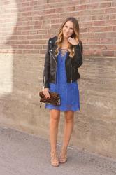 Leather and a Lace Up Dress 