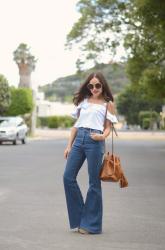 Flared jeans