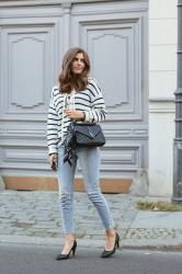 Friday Look: Stripes & Comfy Heels