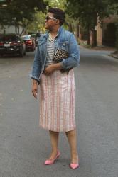 OOTD:  J. Crew Collection Patterned Sequin Skirt 