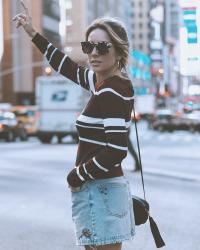 ALL ABOUT STRIPES, DENIM AND PIZZA | NYC DAYS