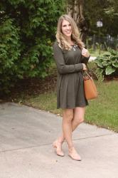 Olive Dress 2 Ways & Confident Twosday Linkup