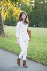 outfit: Fall all White outfit