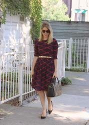 Fall Styled: Pattern Dress