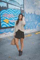 Lace Up Skirt