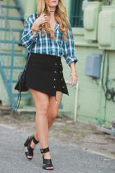 Lace Up & Plaid