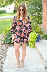 Fall Floral + Suede Booties.