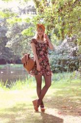 Outfit: bloemenjurkje & turban