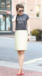 pencil skirt on weekend duty