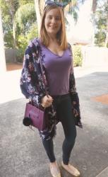 Purple, Jeans and Rebecca Minkoff Plum Mini MAB Tote Bag