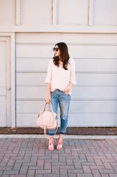 Pink Suede Heels