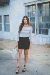 Black Suede Skirt