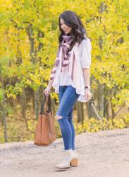 Striped Scarf Outfit at Pikes Peak