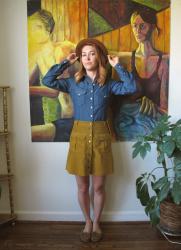 Completed: Chambray Tencel Butterick 5526