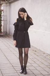 Rosegal perfect black shirt dress 