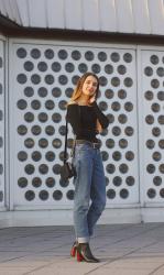 Outfit: Off Shoulders and Momjeans