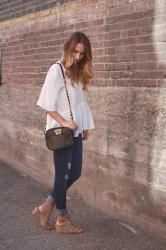 Dressed Up White Tee and Jeans 