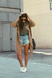 Entretiempo: shorts, trench & zapatillas