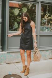 Suede Shift Dress