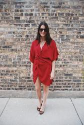 Red Wrap Dress