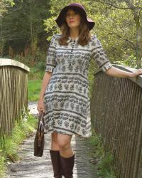 Floppy Hat & A Pearl Lowe Tea Dress