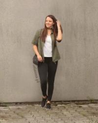 Simple streetstyle khaki short parka jacket | jak dobierać kolory ubrań? | Kolor khaki z czym łączyć? Simple streetstyle khaki short parka jacket | jak dobierać kolory ubrań? | Kolor khaki z czym łączyć?