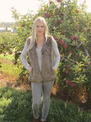 FAUX FUR VEST