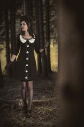 Ein schaurig-schöner Halloween-Look mit dem „Nightmare Before Christmas“-Kleid
