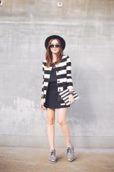 Striped Outfit with Striped Shoes