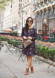 Shopbop Sale: Fall Floral Dress & Leopard Clutch