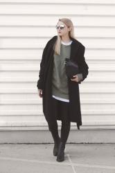 khaki sweatshirt