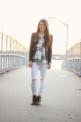 White After Labor Day + Plaid Tunic