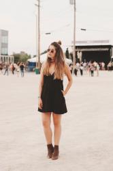 WORN: Suede Mini Dress + Ankle Boots