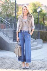 Denim culottes