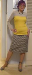Practically Classy: Grey, Houndtooth and Lemon